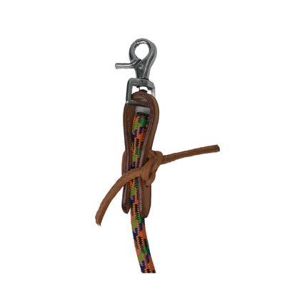 Tahoe Tack Nylon Barrel Reins with USA Leather Ends Closeout Hardware