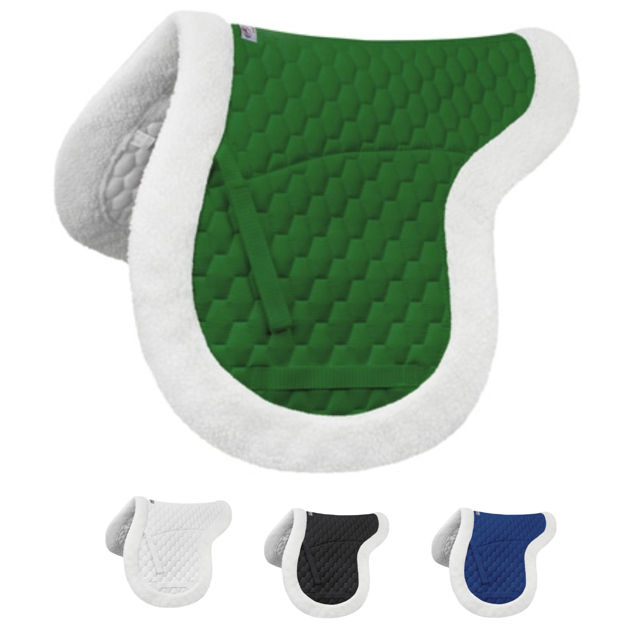 Derby Originals Fleece Padded Contour All Purpose English Saddle Pad all colors