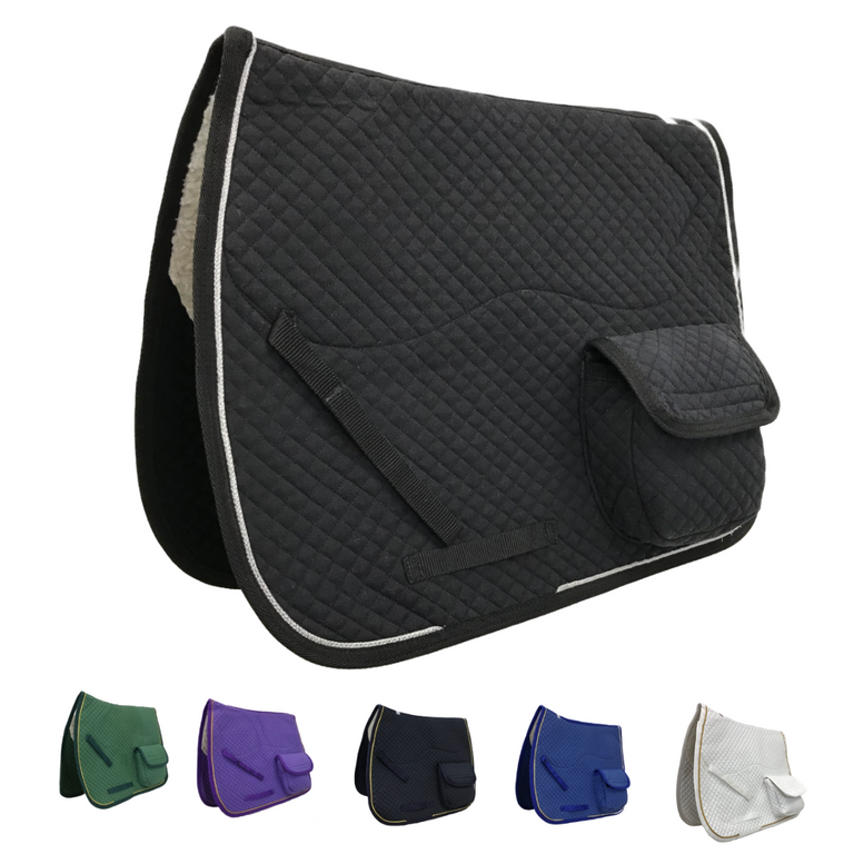 Derby Originals Dressage / Australian Saddle Pad With Pockets And Half ...