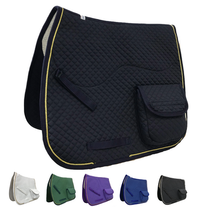 Australian Saddle Pad with Pockets and Half Fleece