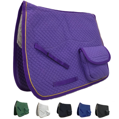 Derby Originals Dressage / Australian Saddle Pad with Pockets and Half Fleece All colors