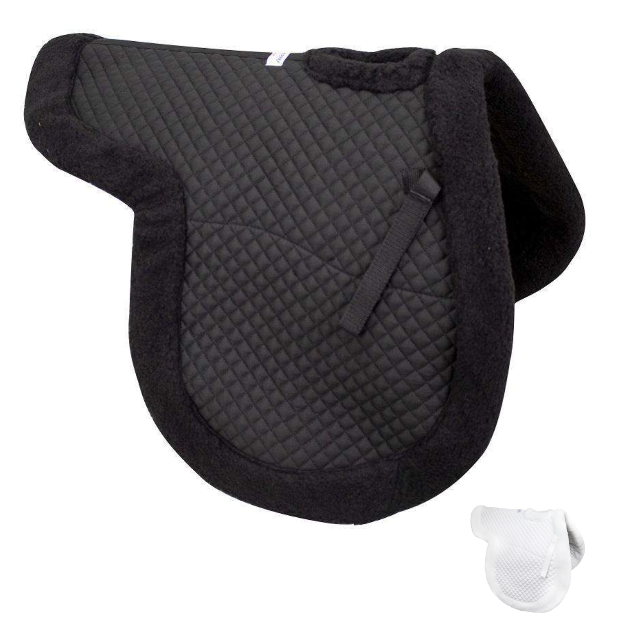 Derby Originals Shaped Wither Relief Dressage English Saddle Pad Black