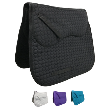 Derby Originals Extra Comfort All Purpose English Saddle Pad with Removable Memory Foam Black color