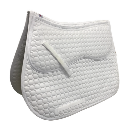 Derby Originals Extra Comfort All Purpose English Saddle Pad with Removable Memory Foam white