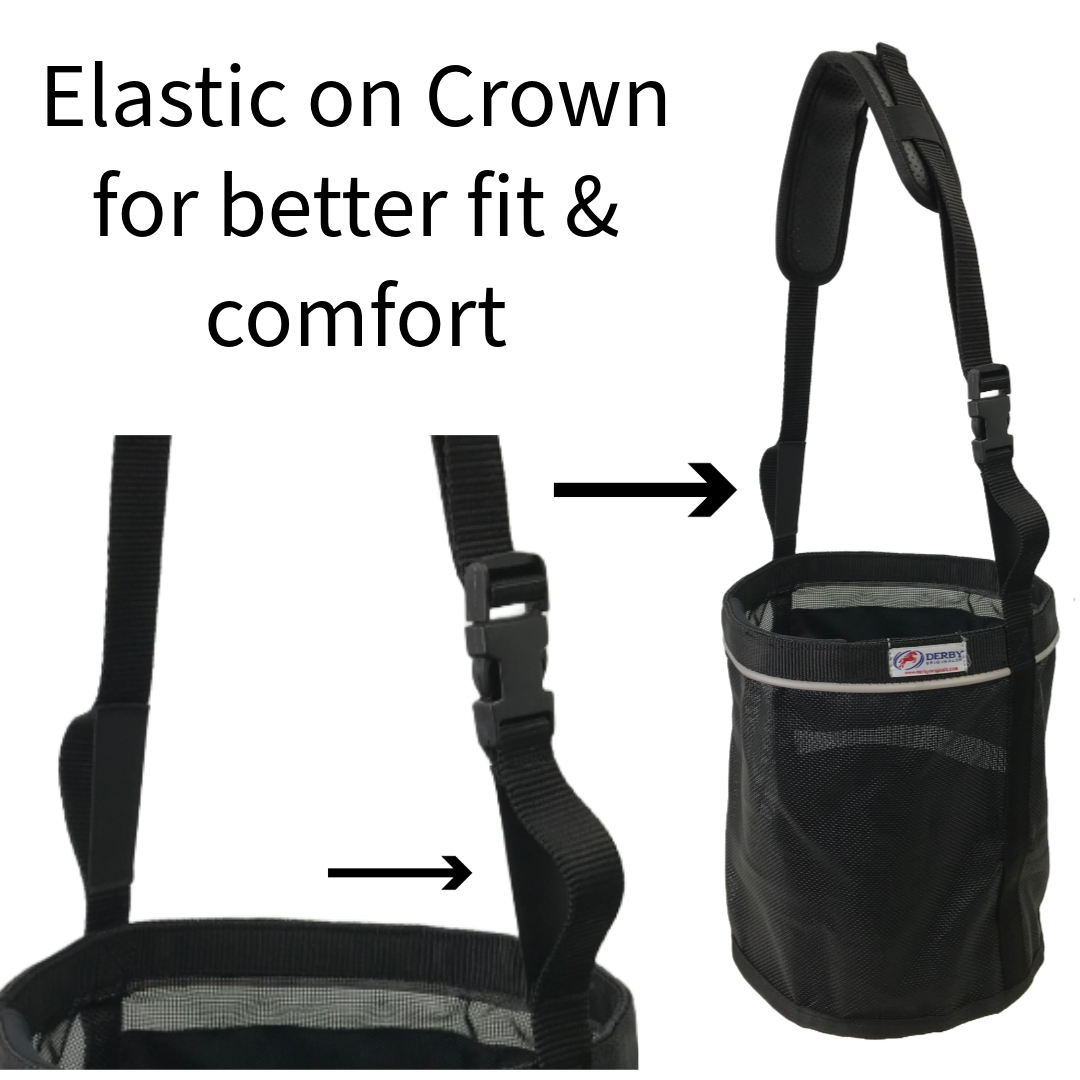 Reflective Feed Bag With Extra Comfort Noseband Padding No Spill Flap Design