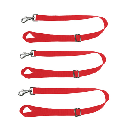 DERBY ORIGINALS HEAVY DUTY ADJUSTABLE 30” NYLON HANGING BUCKET STRAPS FOR WATER AND FEED BUCKETS-RED COLOR