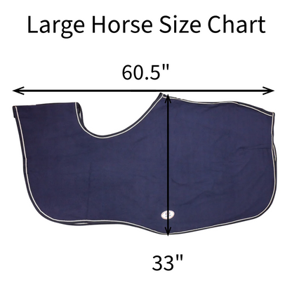 Classic Horse Polar Fleece Keyhole Quarter Sheet Exercise Rug 