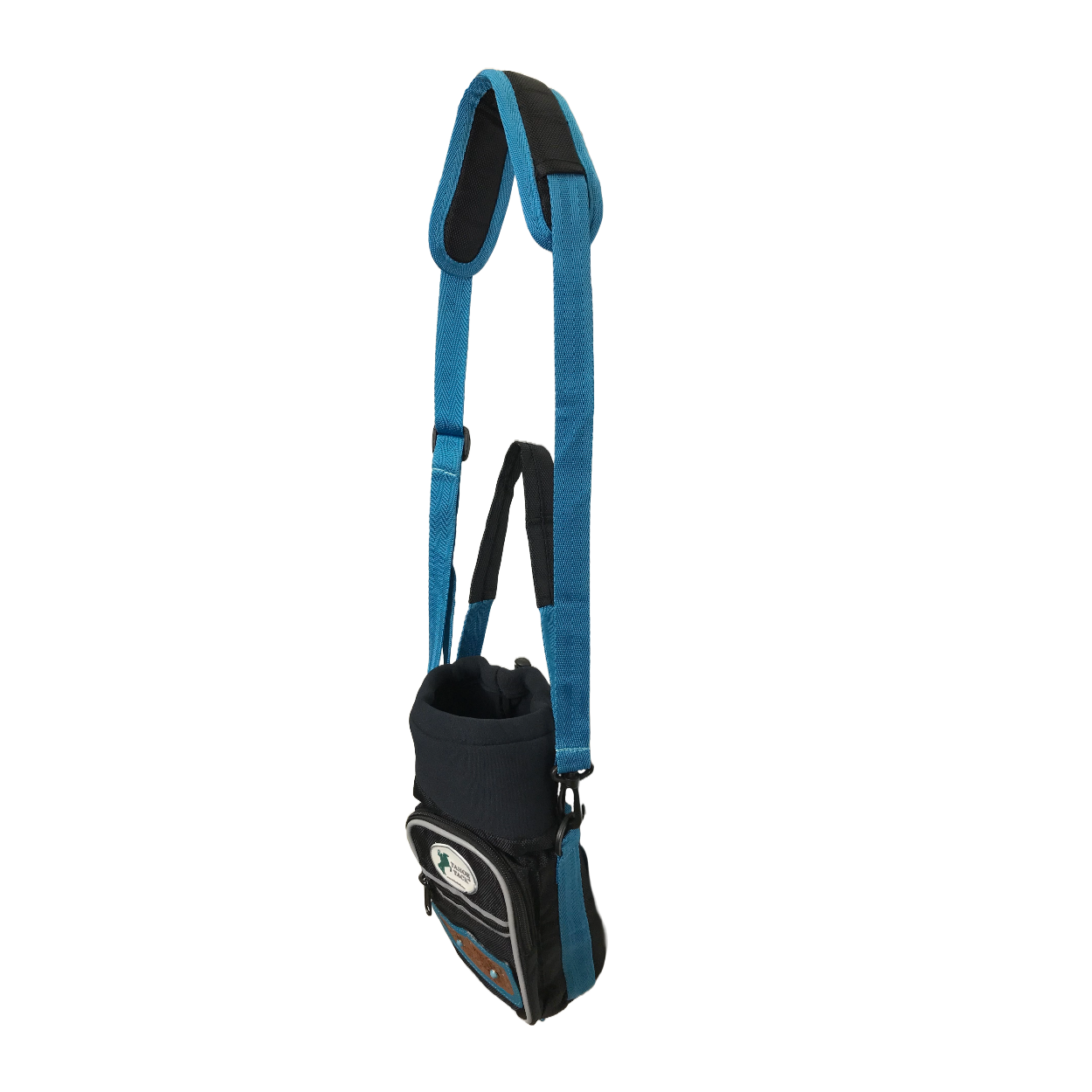 Tahoe Tack Turquoise Flower 1680D Nylon 640z Water Bottle Storage Bag with Shoulder Straps