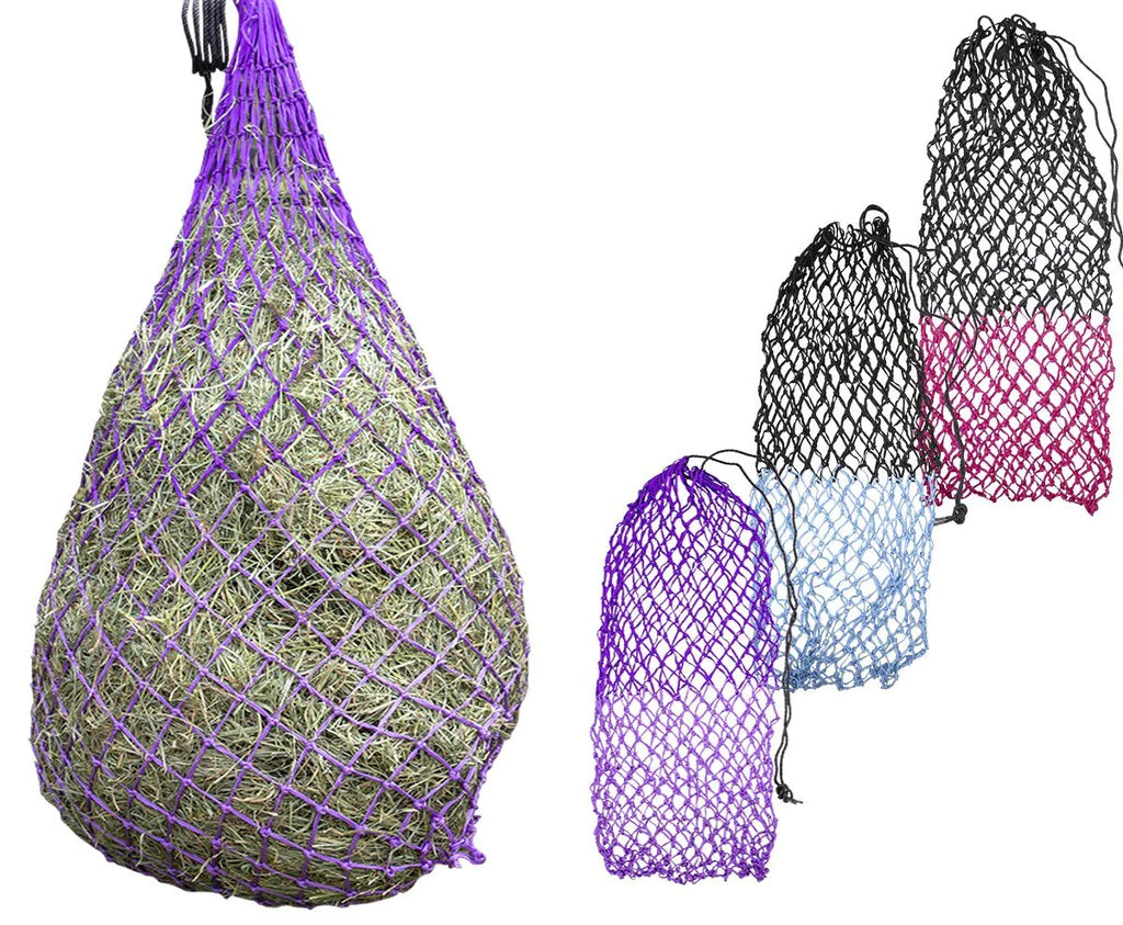 Soft Mesh Hay Nets with 2" Holes, Fits 8-10 Flakes of Hay