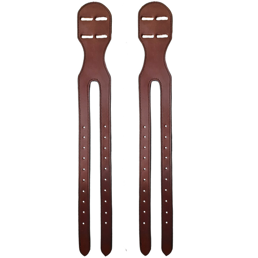 Tahoe Heavy Duty Reinforced Long Leather Western Saddle to English Saddle Girth Convertor Set of 2 with One Year Warranty