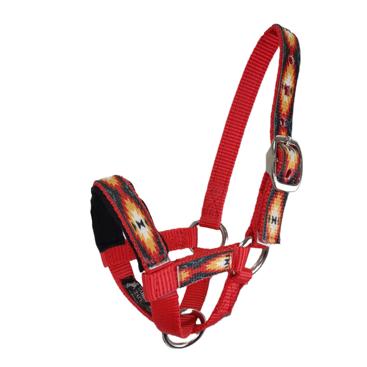 Tahoe Tack Nylon Overlay Alpaca Halter with Padded Noseband  Red main