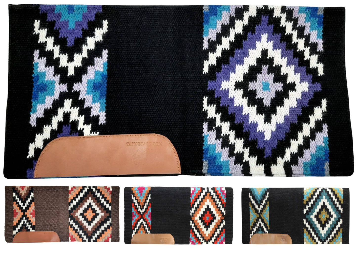 Tahoe Tack 34" x 36" Maisie New Zealand Wool Western Show Saddle Blanket Multi color