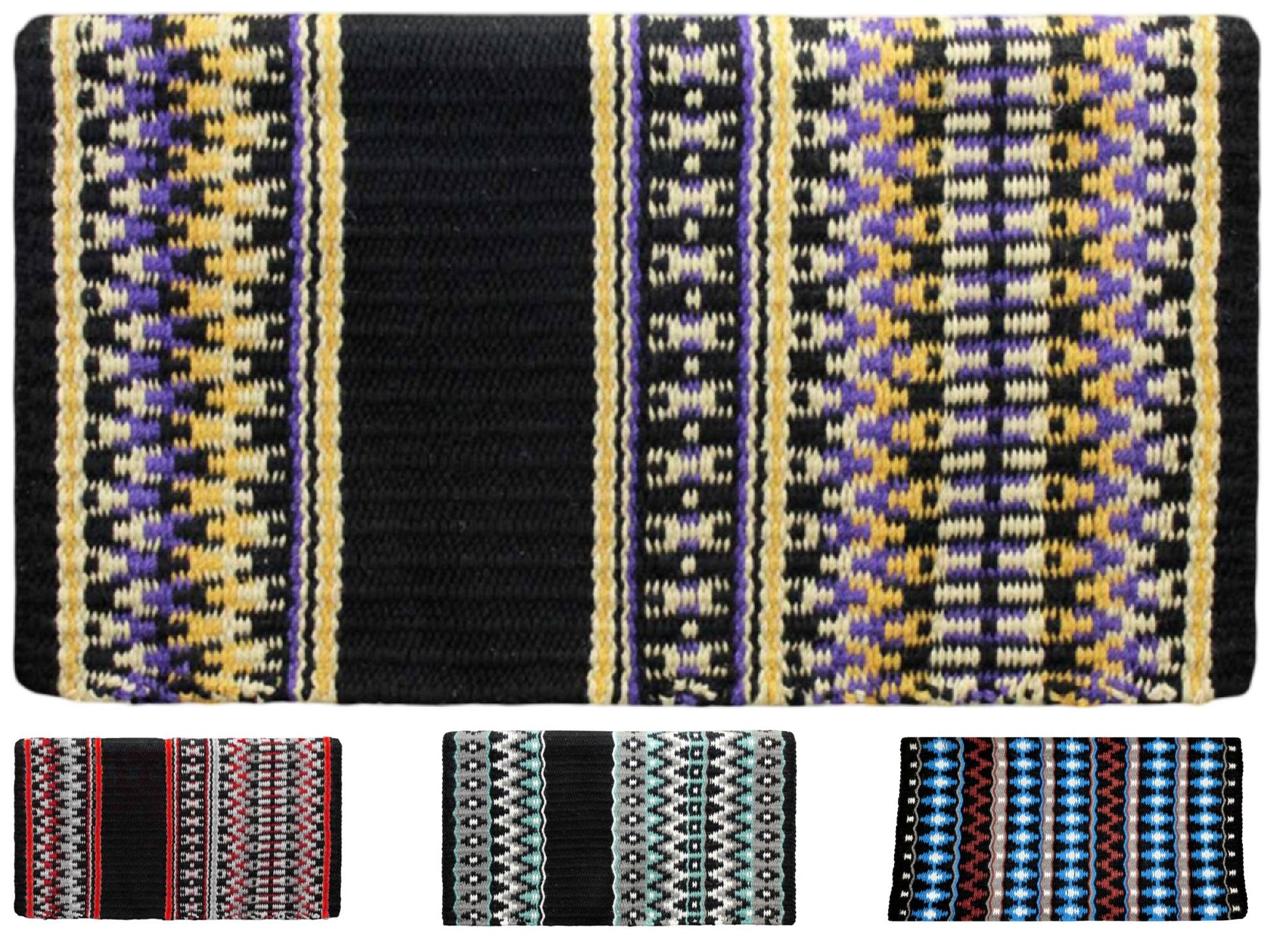 Tahoe Tack 34" x 38" Livia New Zealand Wool Western Show Saddle Blanket