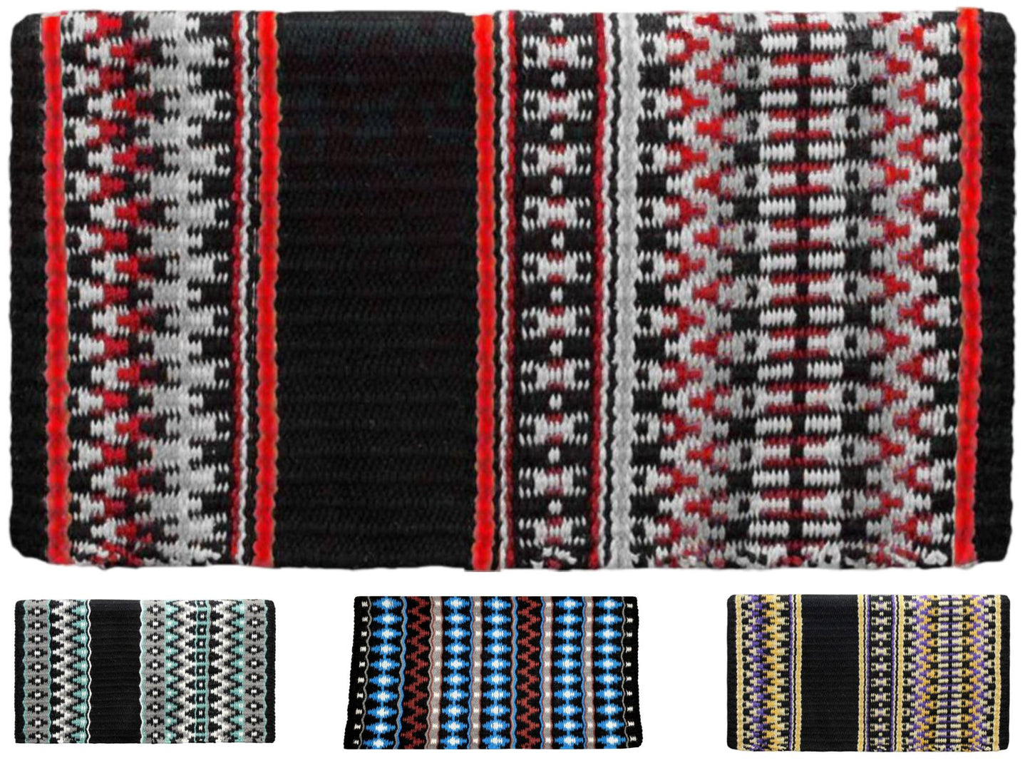 New Zealand Wool Western Show Saddle Blanket 