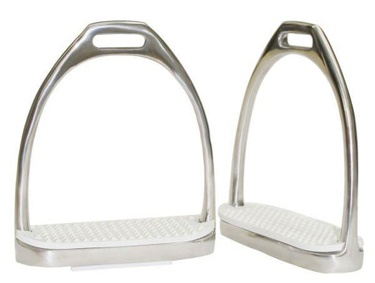 Derby Originals Stainless Steel Weighted Stirrup Fillis Irons with Rubber Pads Featured Image