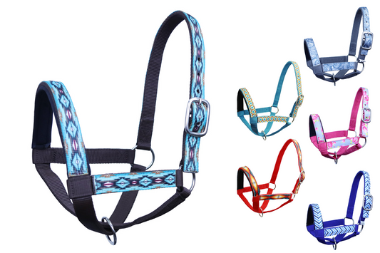 Derby Originals Patterned Double Layer Nylon Figure-8 Cattle Halters