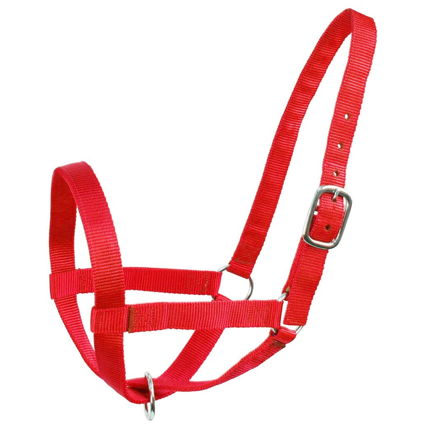 Derby Originals Adjustable Nylon Livestock Cattle Halters Red Color