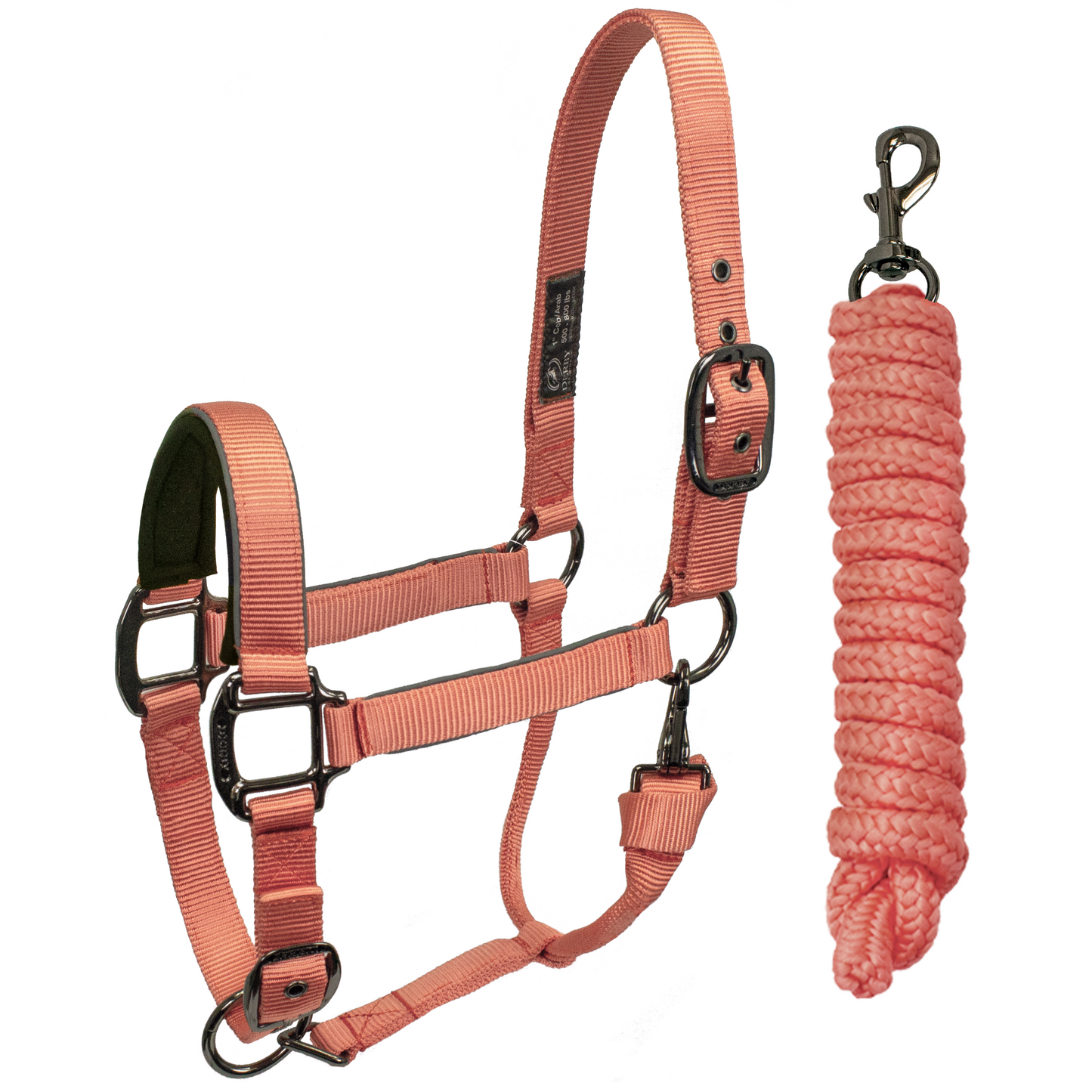 Reflective Safety Stable Horse Halters Blackout coral