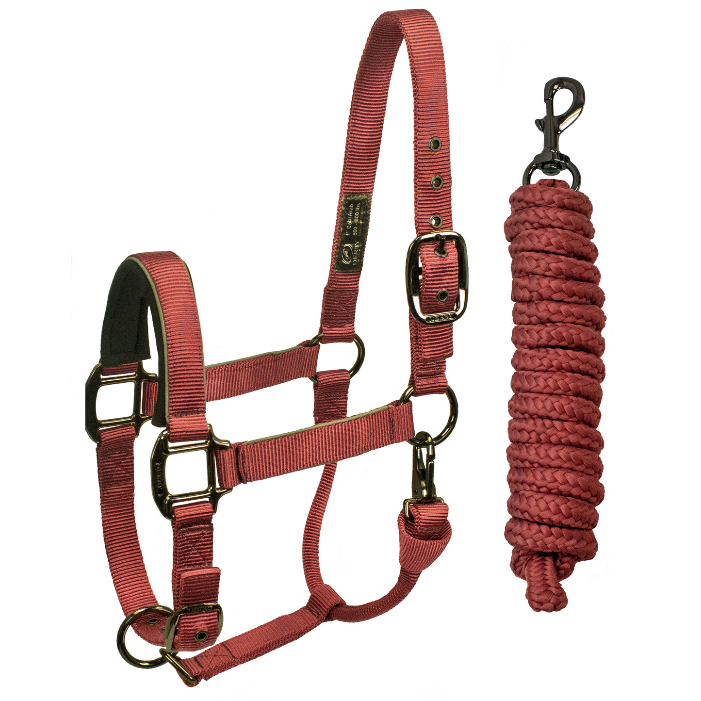 Reflective Safety Stable Horse Halters  Red sand