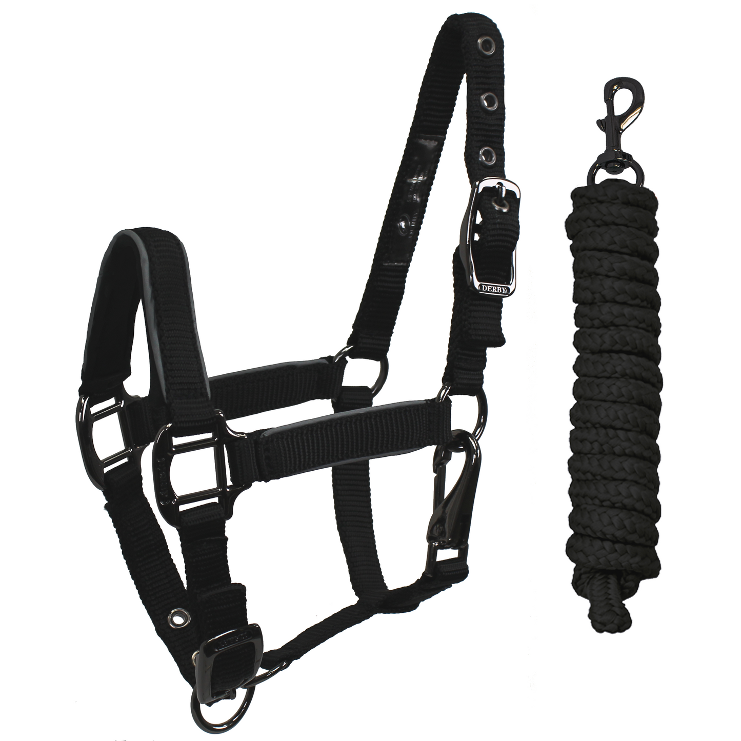 Reflective Safety Stable Horse Halters Black Main