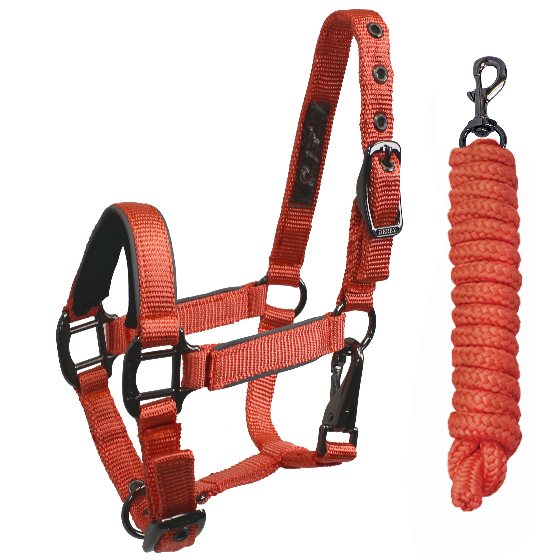 Reflective Safety Stable Horse Halters Coral Main