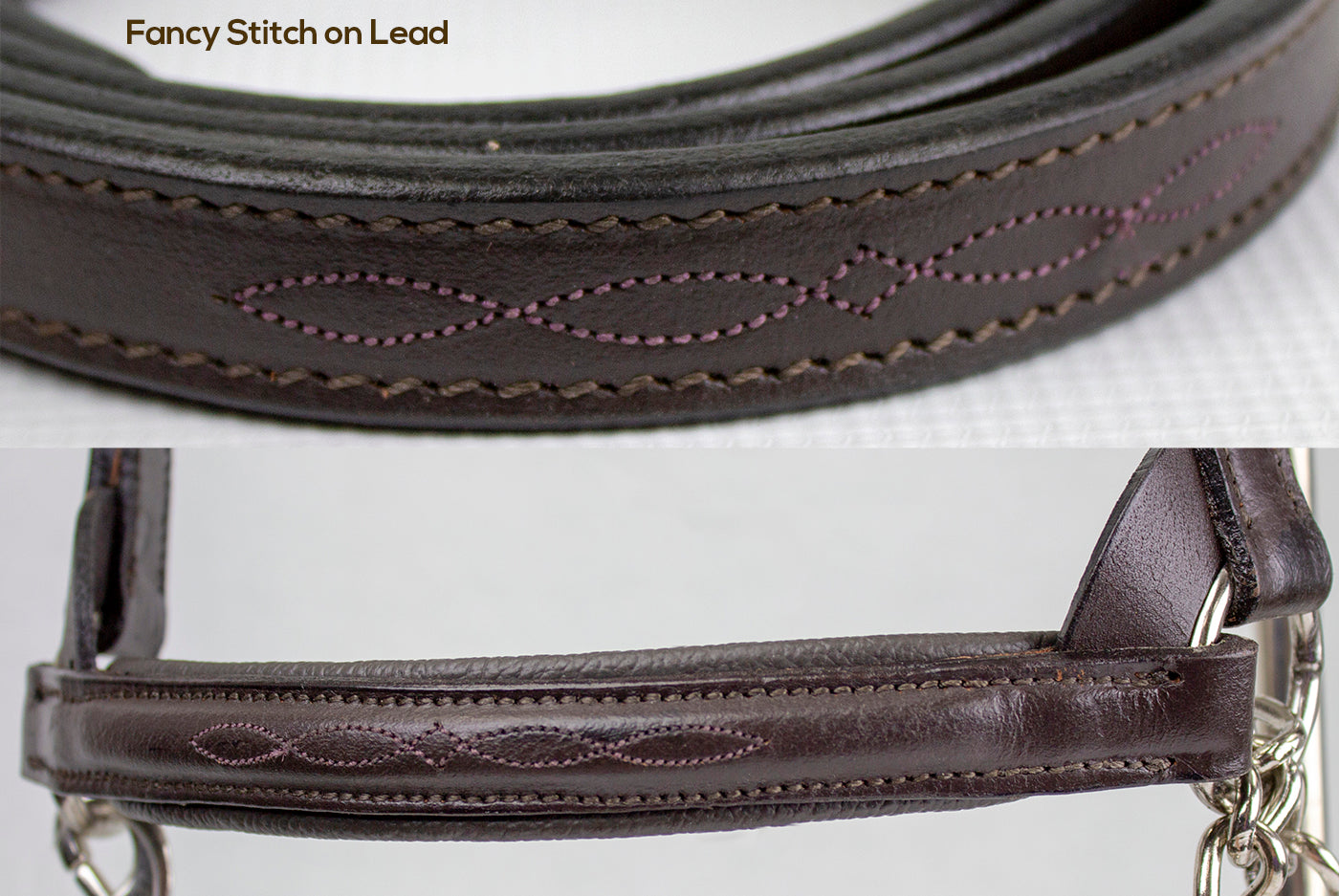 Fancy Stitch Leather Cattle Show Halter