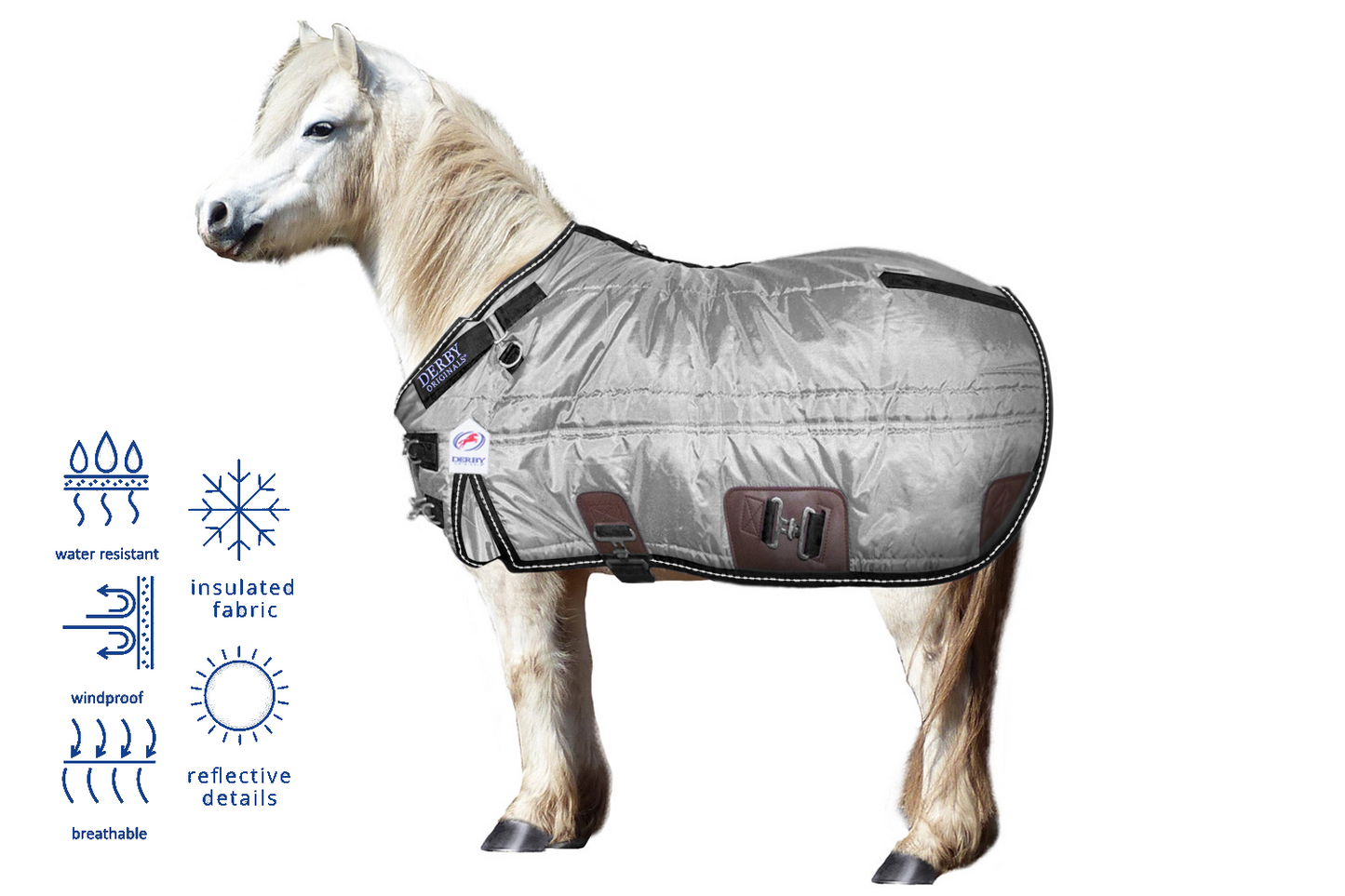 Derby Originals Nordic Tough West Coast 420D Winter Mini Horse and Pony Stable Blanket Details