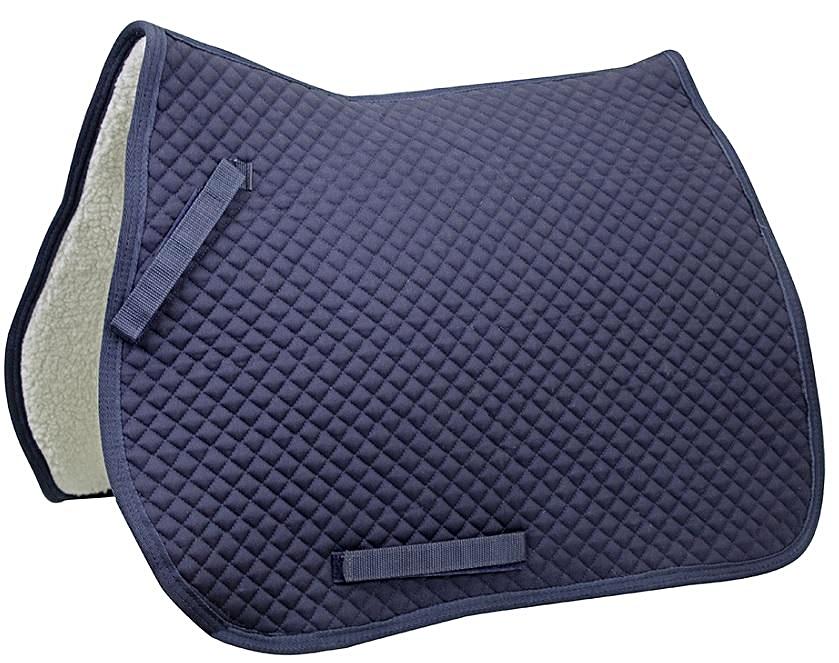 Derby Originals Dressage Diamond Quilted Saddle Pad With Full Fleece Lining