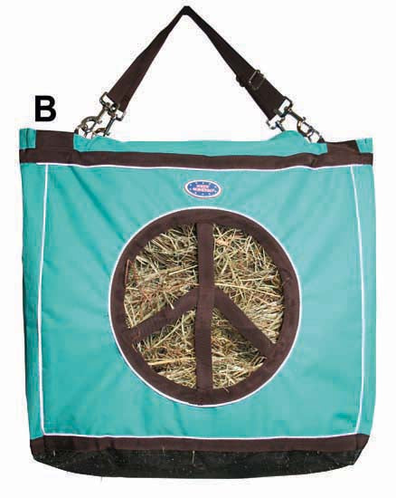 Derby Originals Top Load Peace Sign Hanging Horse Hay Bag  TQ