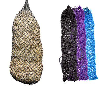 Derby Originals 56” Ultra Slow Feed Hay Nets for Horse 1.5" Holes Hold 8 Flakes