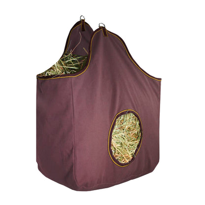 Canvas Horse Hay Bag  2 Sided Combo main plum