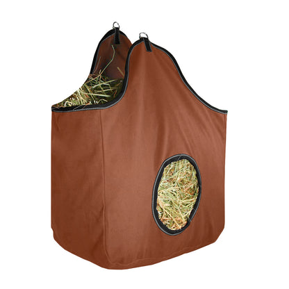 Canvas Horse Hay Bag  2 Sided Combo main tan