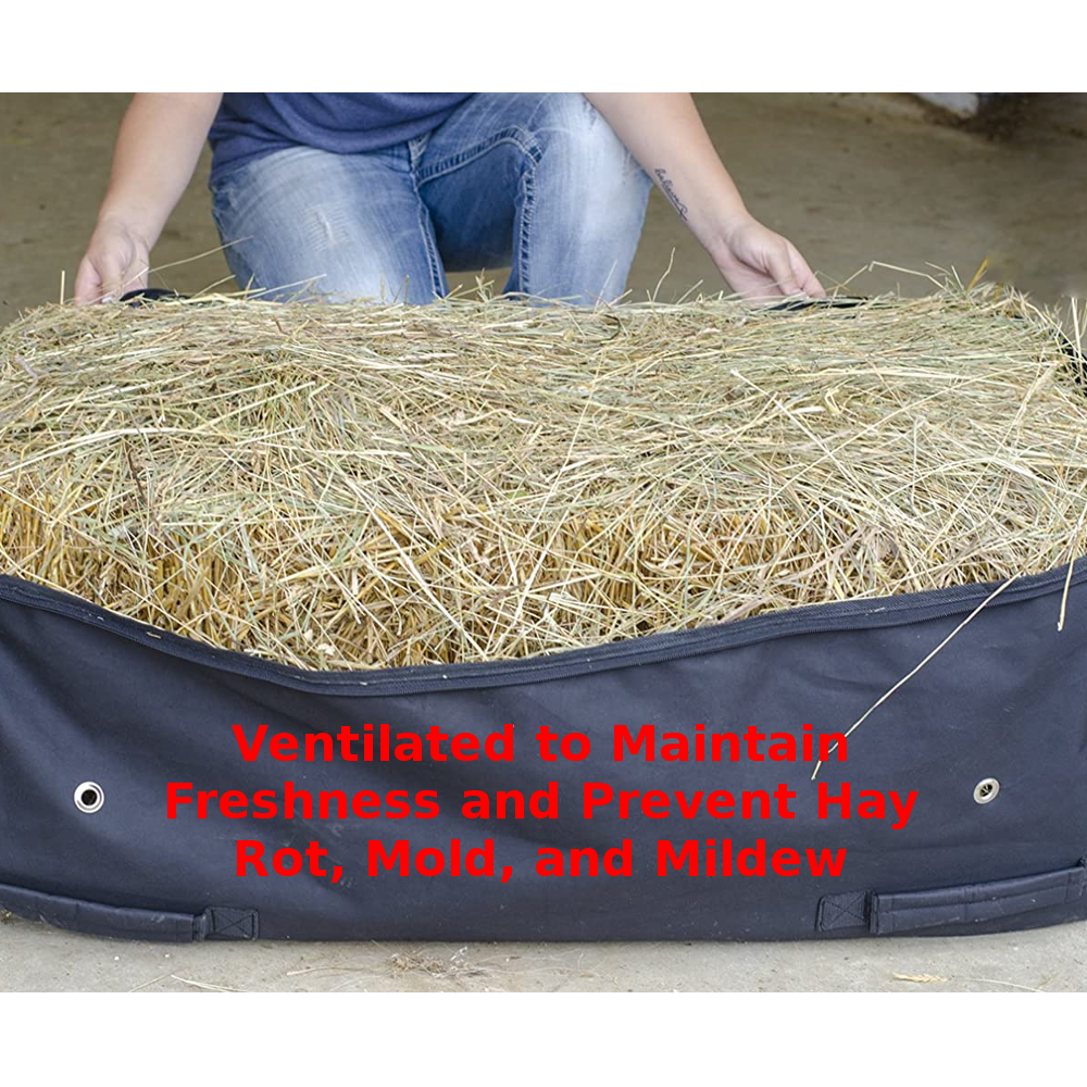 Patriotic American Flag 1200D Waterproof Rolling Hay Bale Bag 