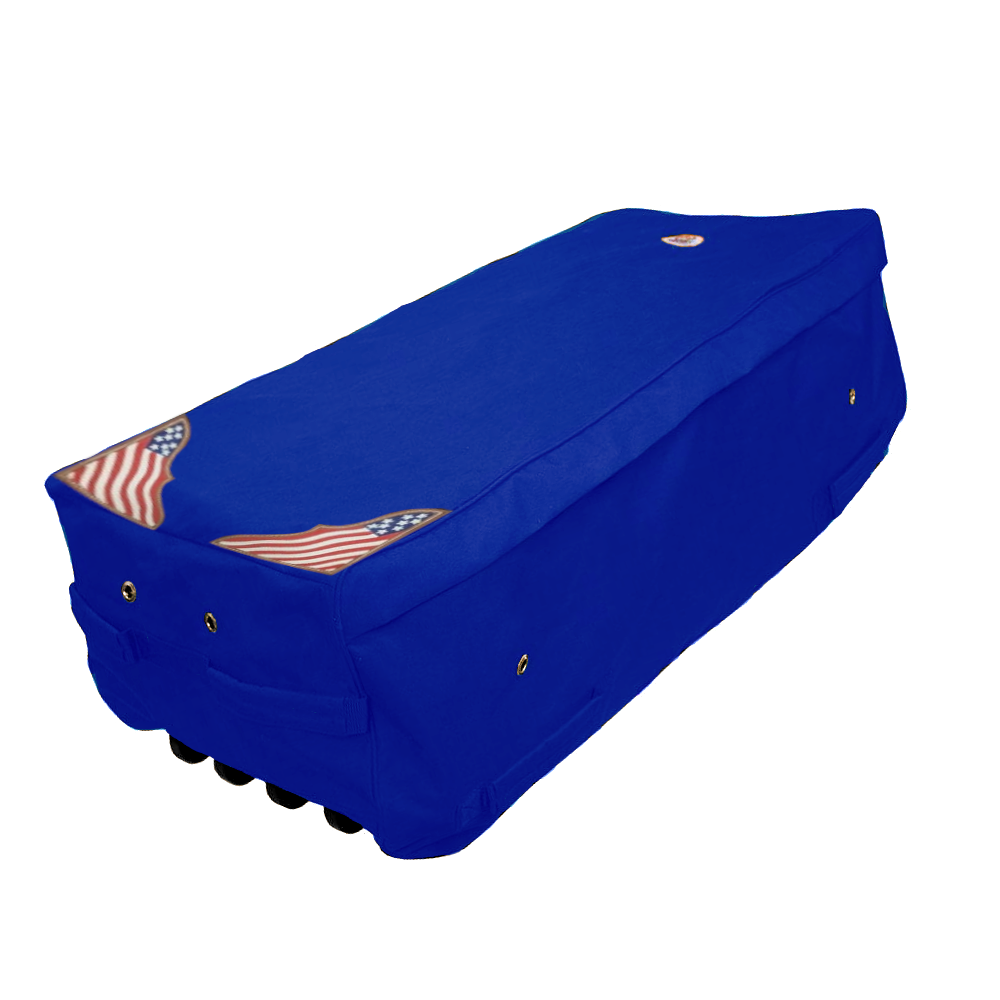 Derby Originals Patriotic American Flag 1200D Waterproof Rolling Hay Bale Bag blue