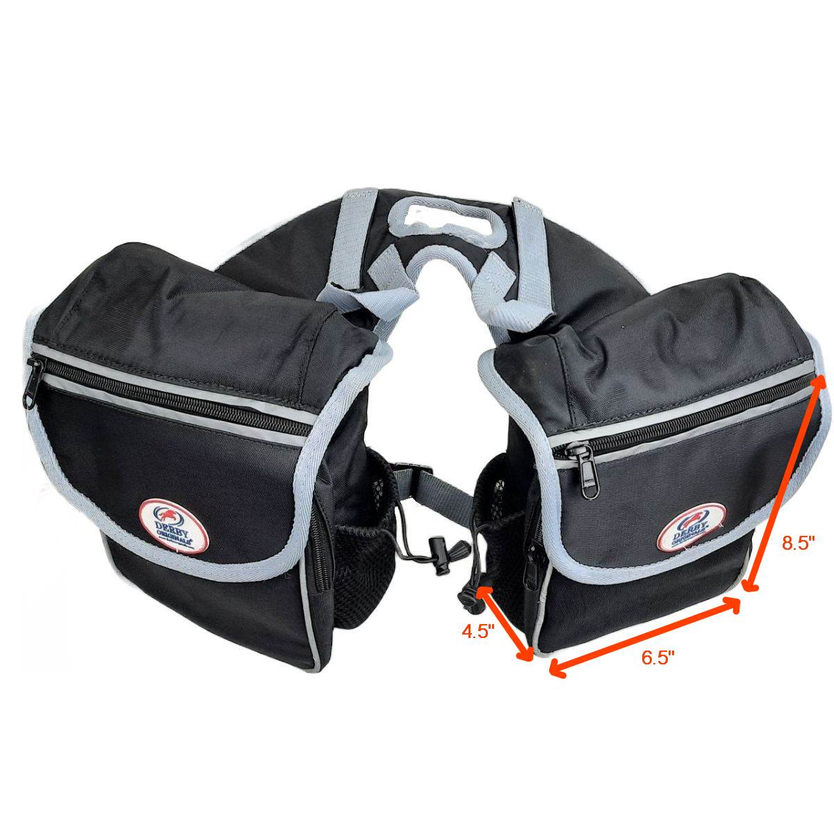 Tahoe Tack Padded Triple Layer 1200D Nylon Western Horn Bag for Trail Riding with Measurement