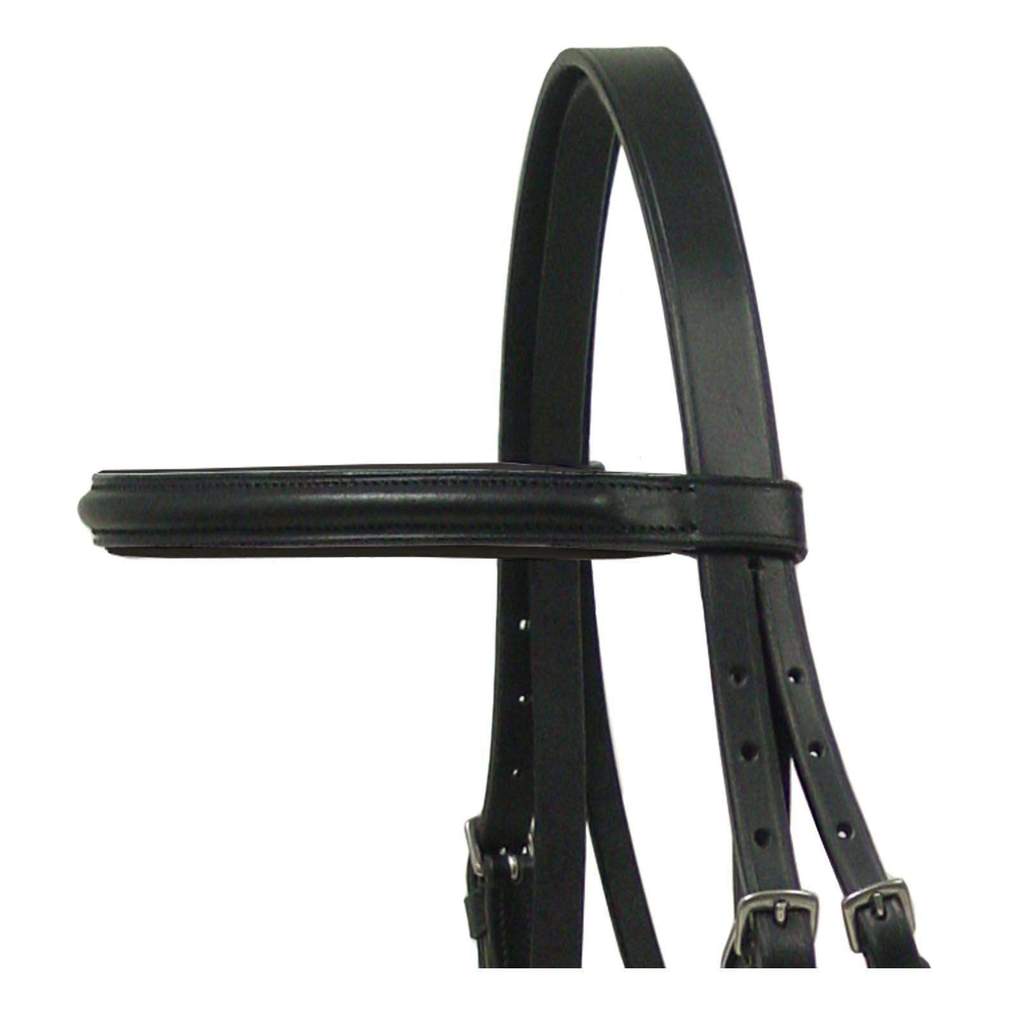 Paris Tack Macmillan Dressage Leather English Crank Bridle with Laced Reins and 1 Year Warranty