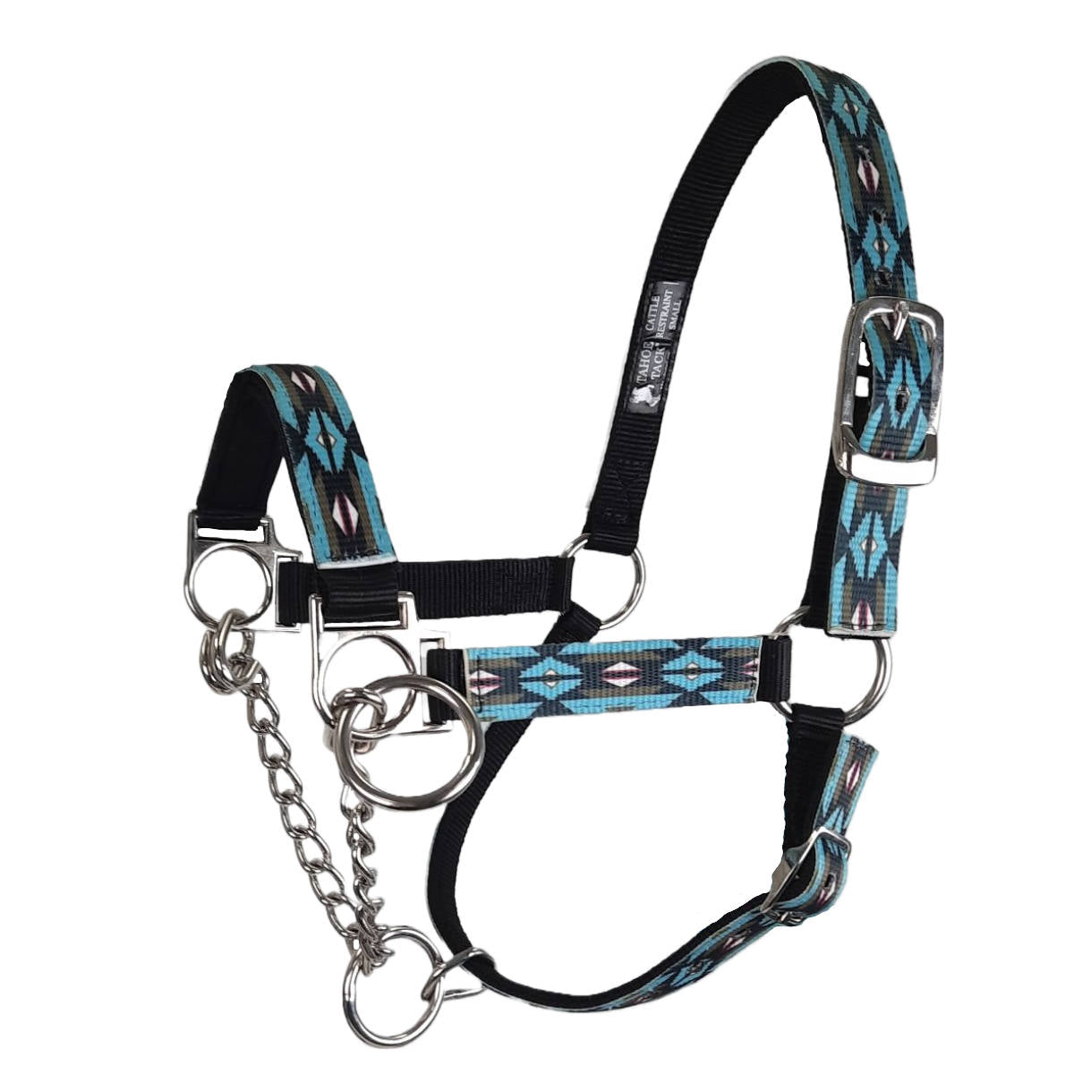 Nylon Overlay Cattle Restraint Halter with Padded Noseband 