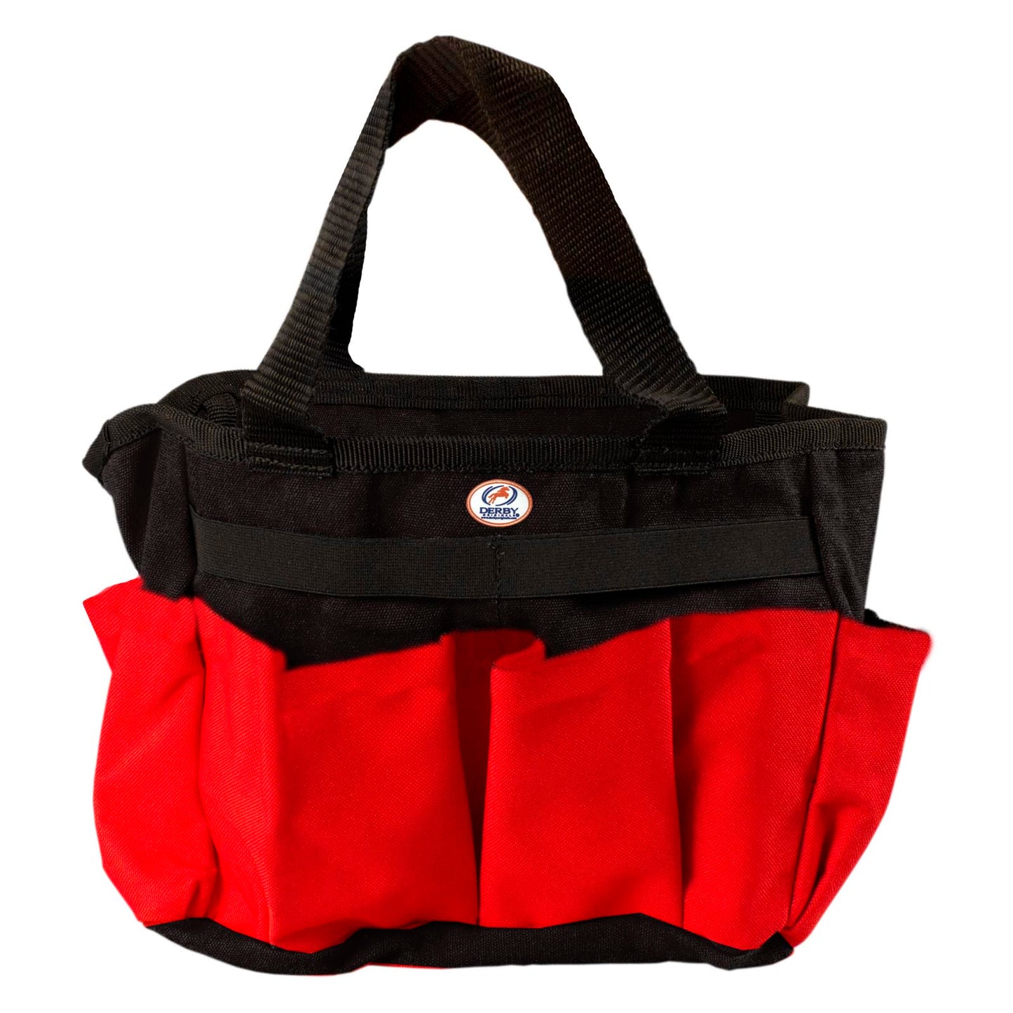 Nylon Horse / Dog Multi Pocket Grooming Tote Bag Red Black