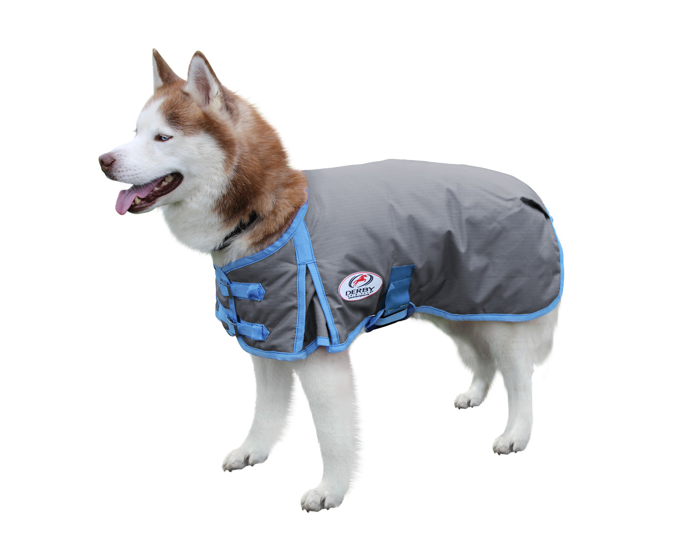 Derby 600D Dog Blanket Coat Waterproof  grey main