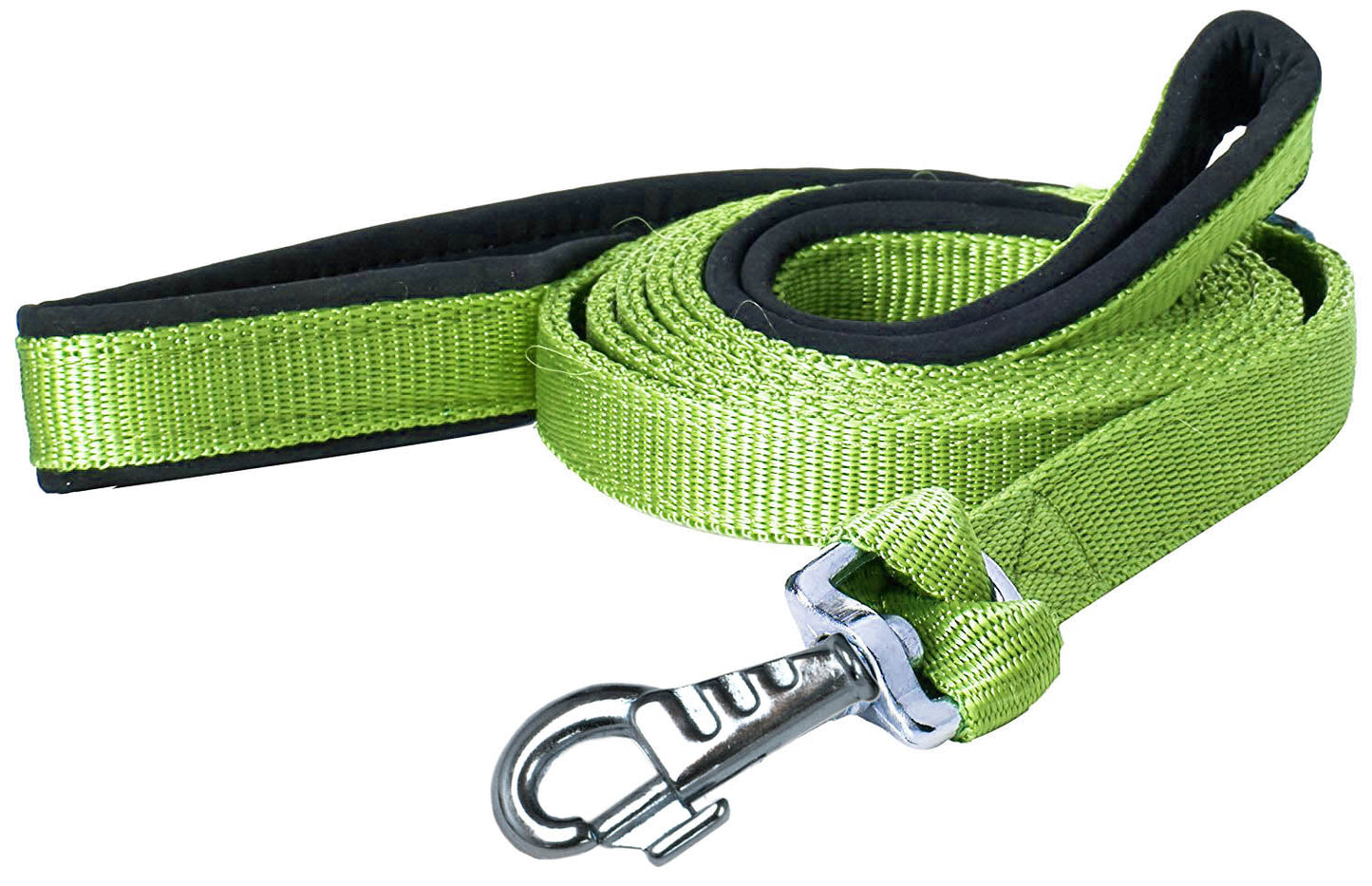 Padded Double Handle Dog Leash Warranted Replaceable Snap 1" X 6'