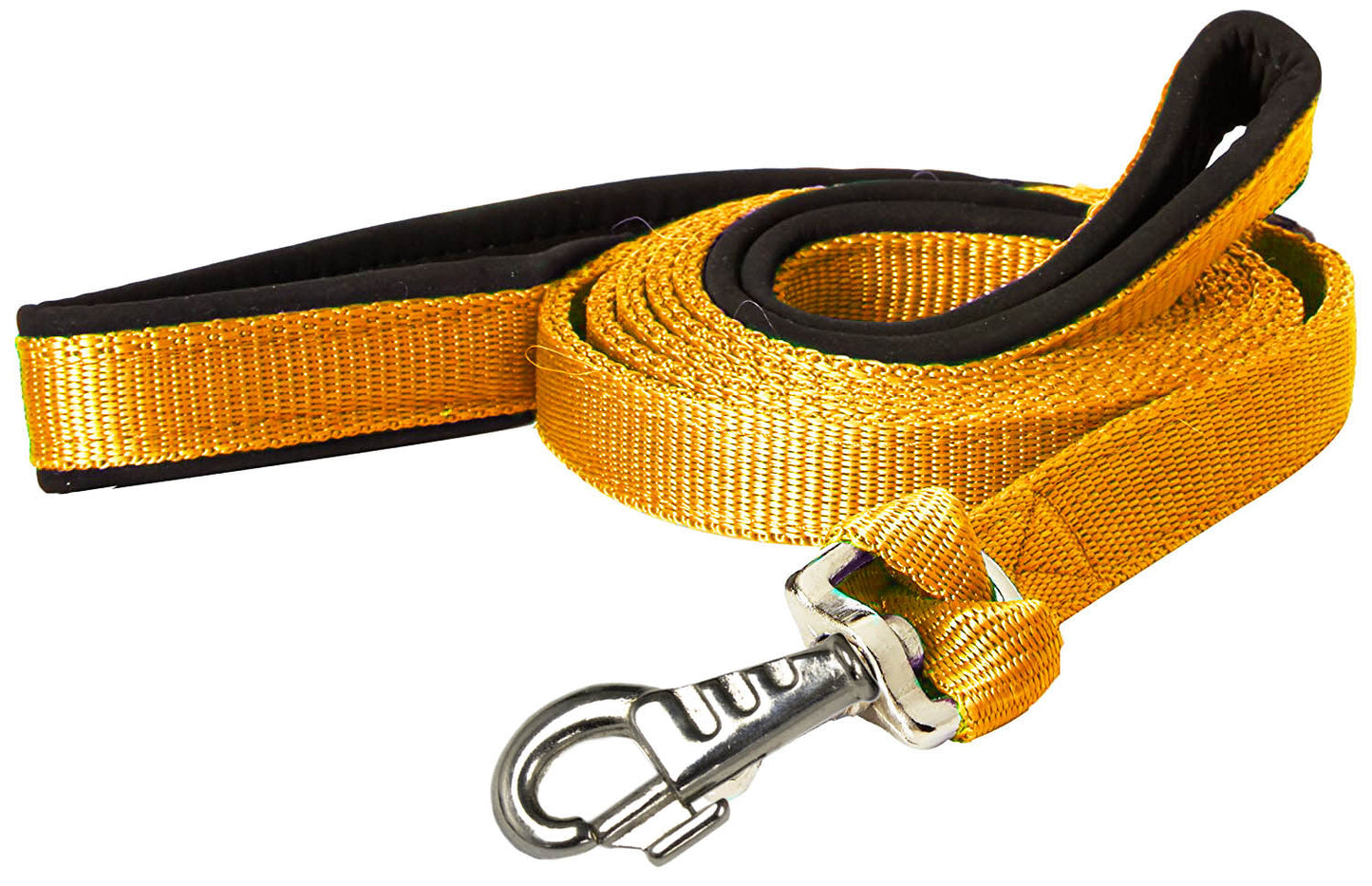 Padded Double Handle Dog Leash Warranted Replaceable Snap 1" X 6'