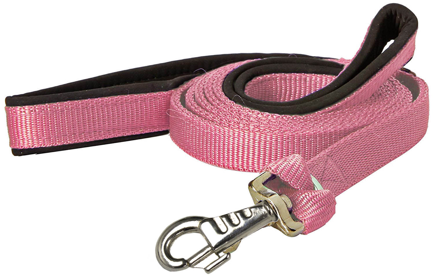 Padded Double Handle Dog Leash Warranted Replaceable Snap 1" X 6'