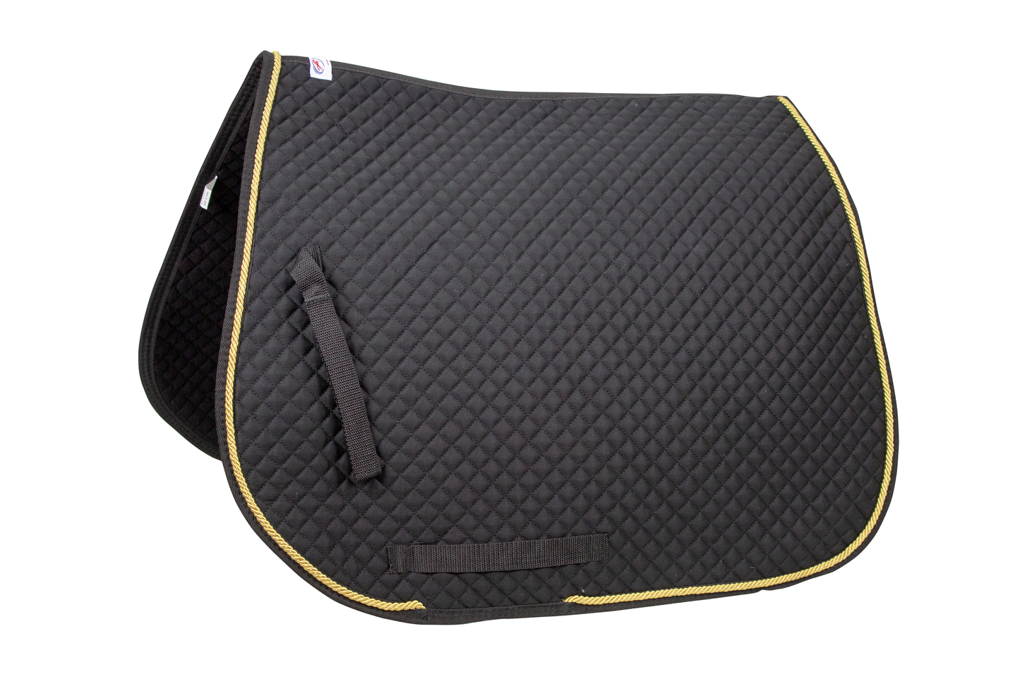 Derby Originals Traditional Dressage Saddle Pad Diamond Quilted with Gold Rope Lining