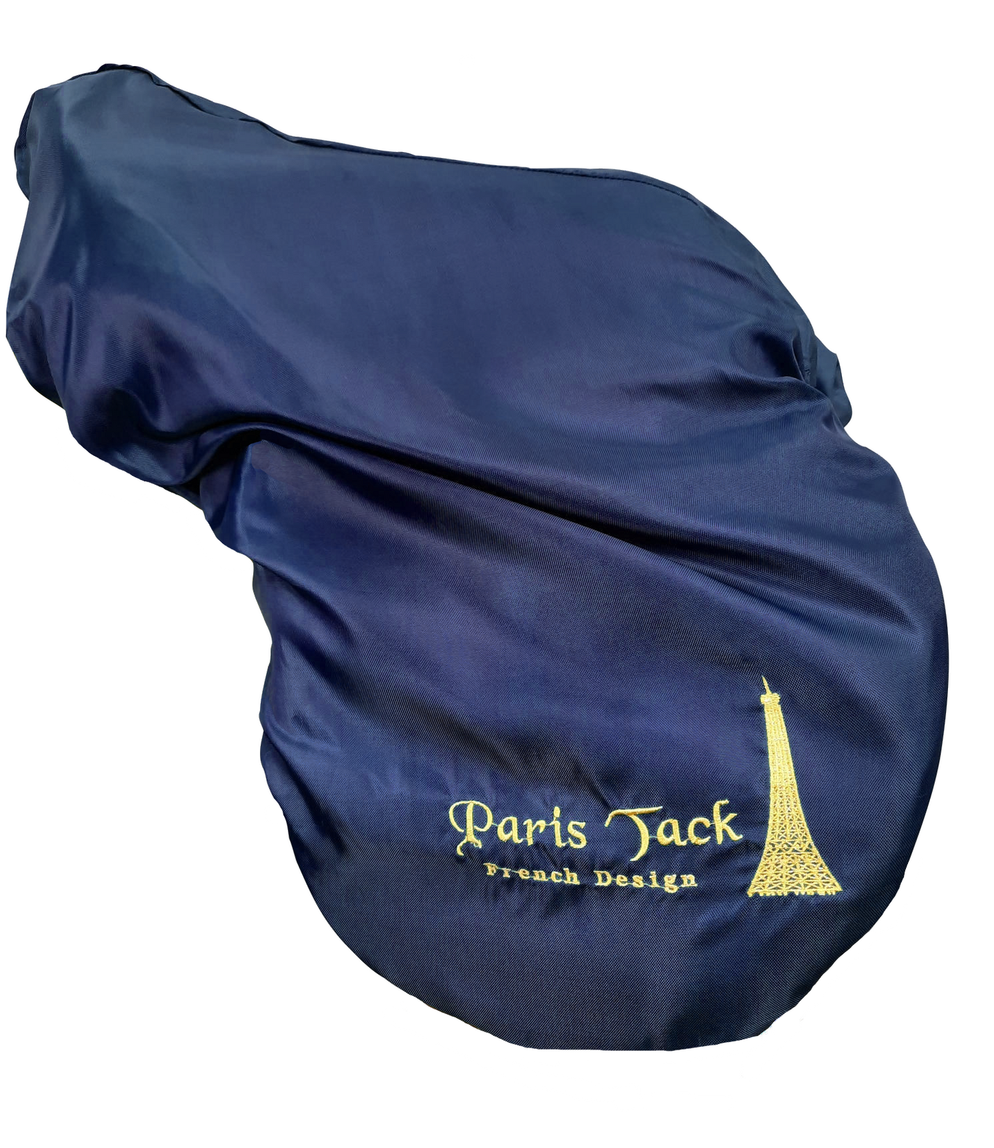 Paris Tack 420D Waterproof AP English Saddle Cover Scratch less Design with Fleece Lining Navy blue