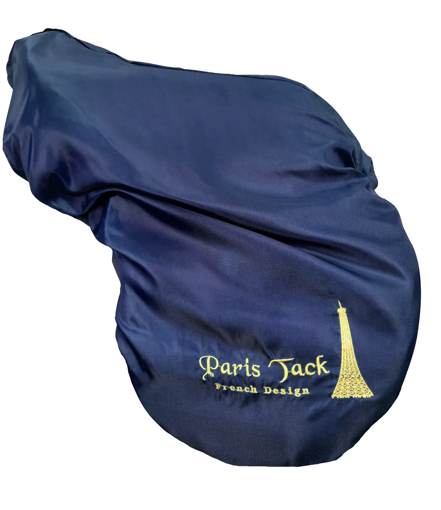 Paris Tack 420D Waterproof AP English Saddle Cover Scratch less Design with Fleece Lining Navy blue