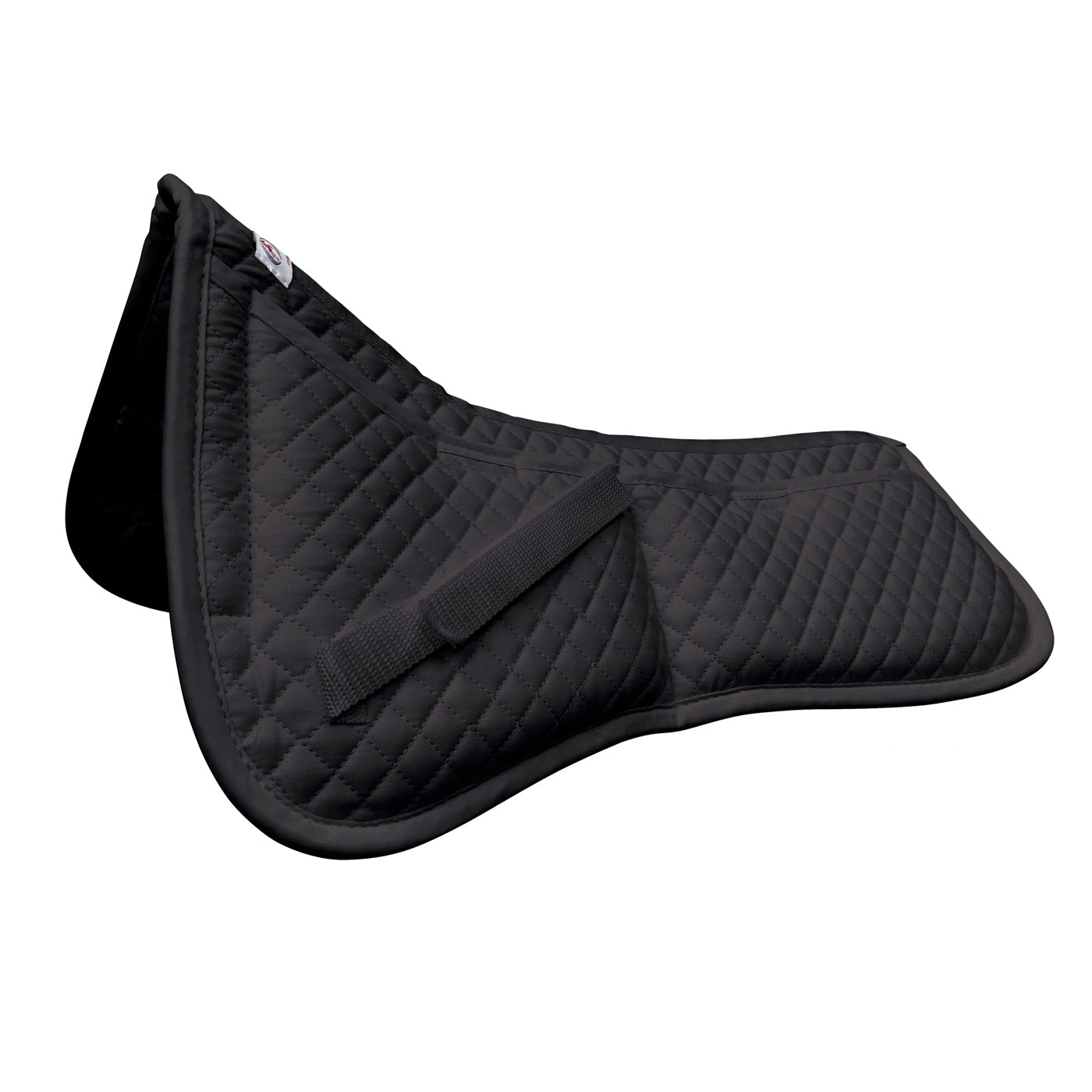 Derby Contoured Correction All Purpose Quilted English Half Saddle Pad with Therapeutic Removable Support Memory Foam Pockets for all Disciplines