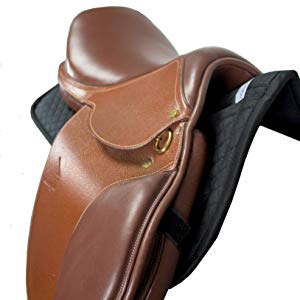 Derby Contoured Correction All Purpose Quilted English Half Saddle Pad with Therapeutic Removable Support Memory Foam Pockets for all Disciplines