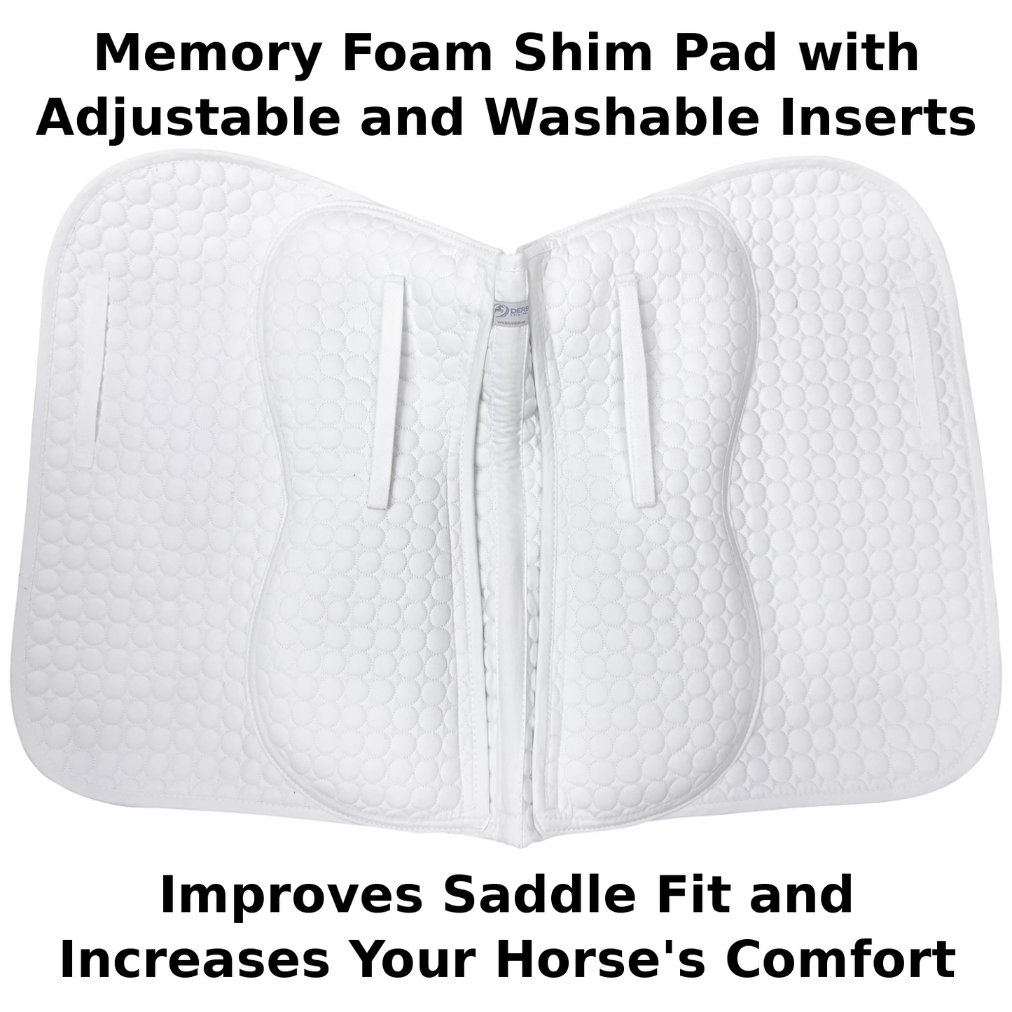 English Saddle Pad with Removable Memory Foam