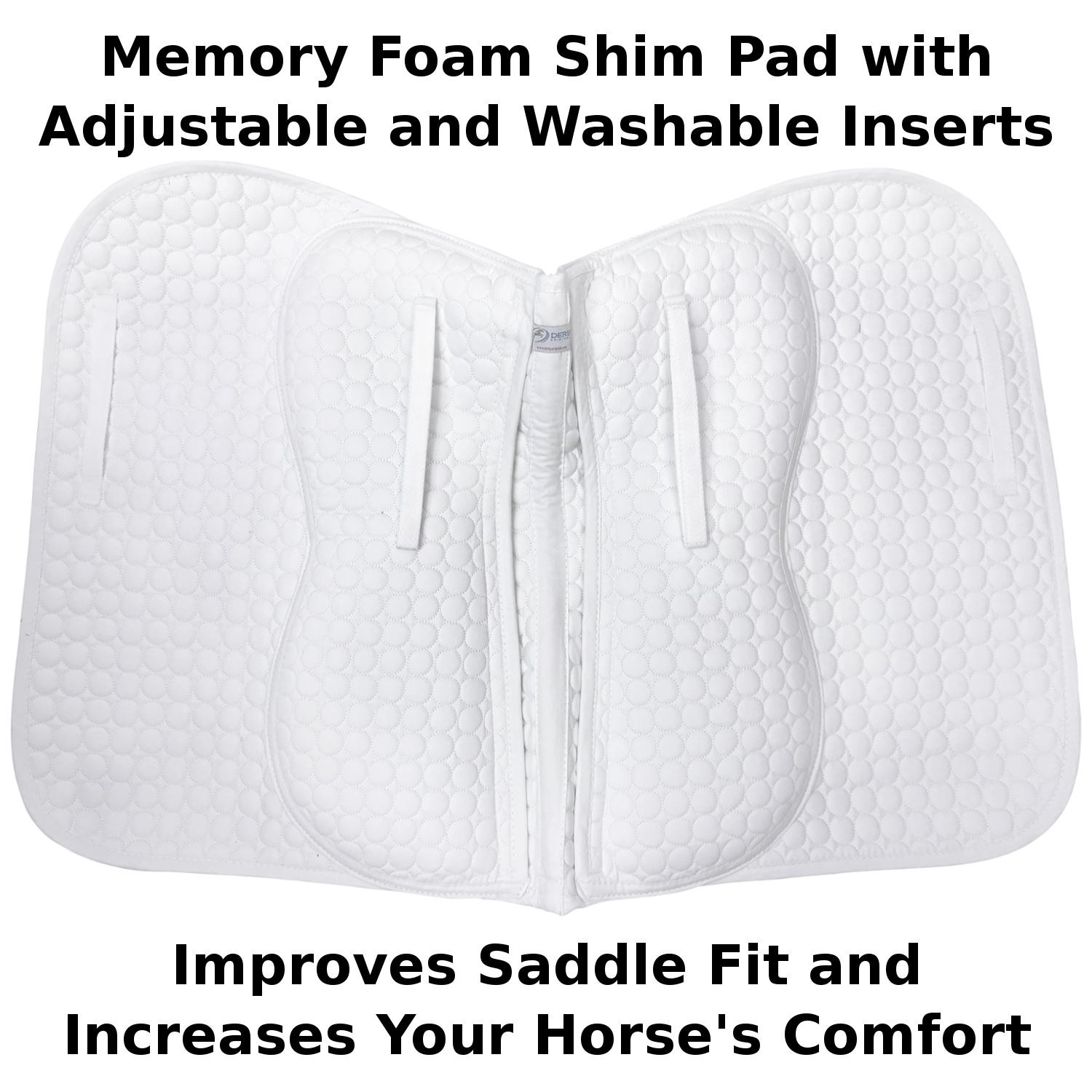 English Saddle Pad with Removable Memory Foam