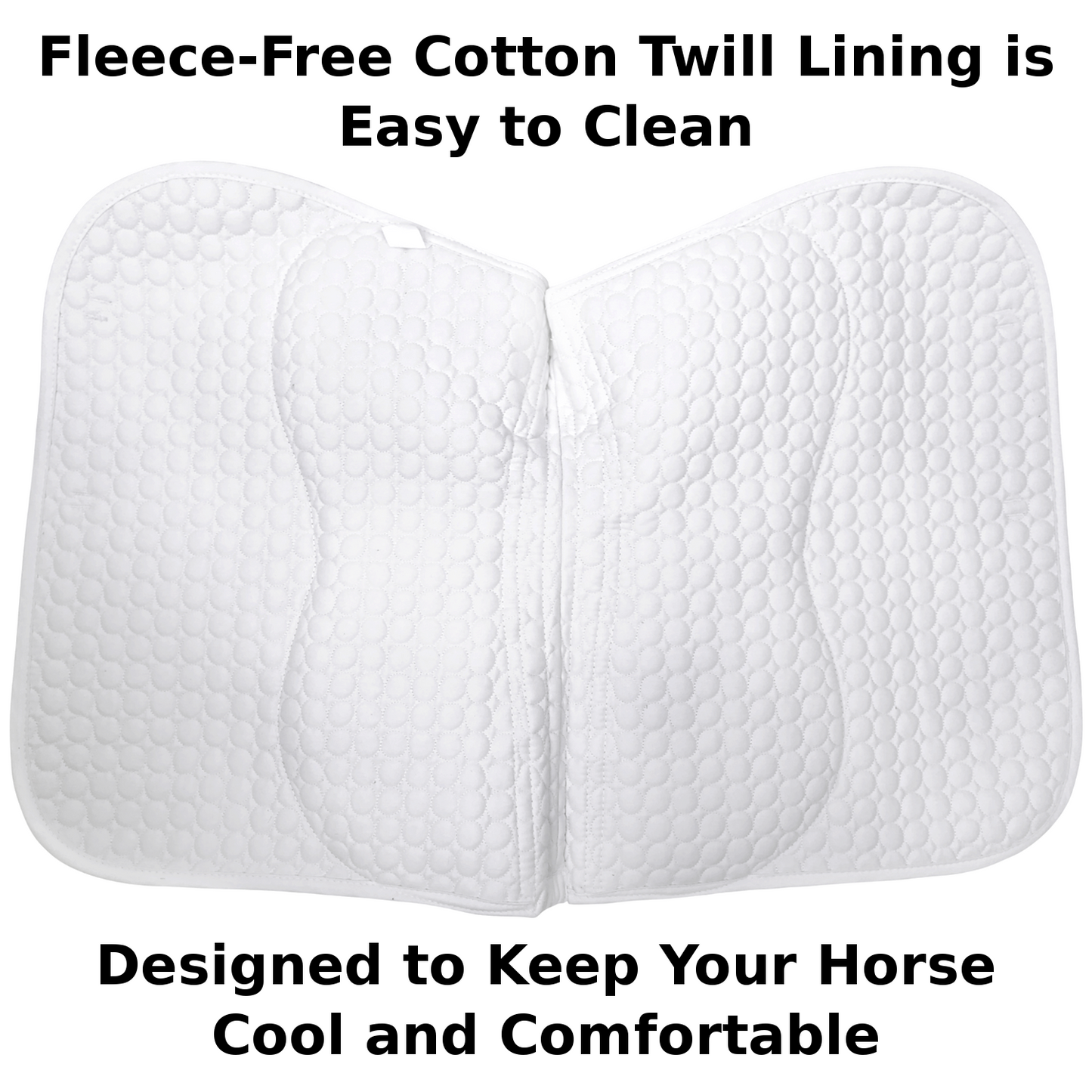 Comfort All Purpose English Saddle Pad with Removable Memory Foam